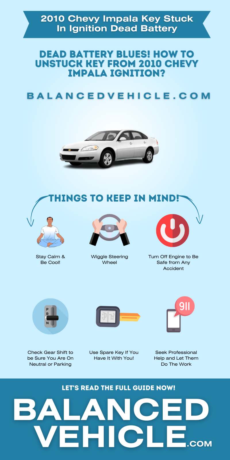 2010 Chevy Impala Key Stuck In Ignition Dead Battery- Infographic 