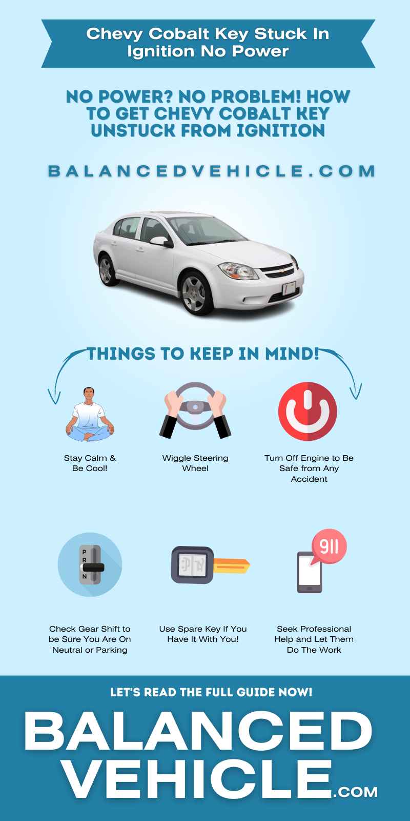 Chevy Cobalt Key Stuck In Ignition No Power - Infographic 