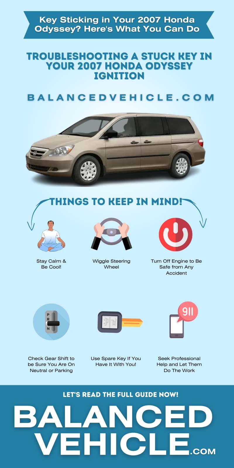Troubleshooting 2007 Honda Odyssey Key Stuck In Ignition Infographic