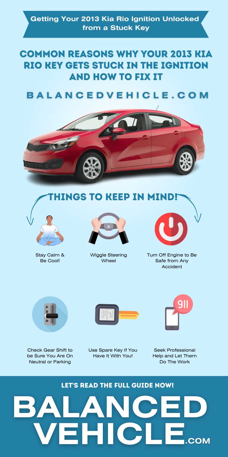 Troubleshooting 2013 Kia Rio Key Stuck In Ignition Infographic 
