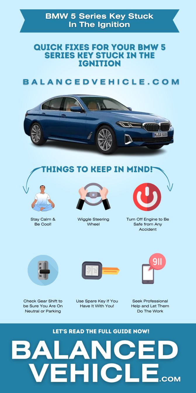 Infographic - BMW 5 Series Key Stuck in Ignition