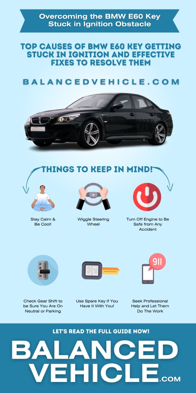Infographic - BMW E60 Key Stuck in Ignition