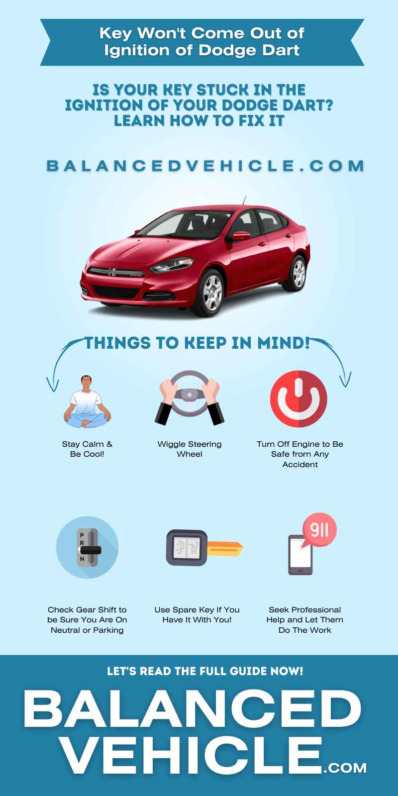 Key Won’t Come Out of Ignition of Dodge Dart - Infographic