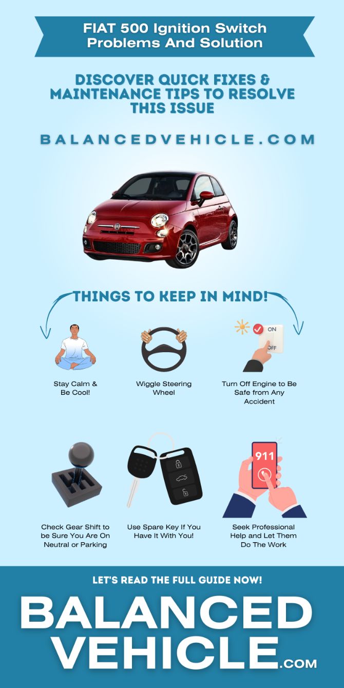 Fiat 500 ignition problems and solutions infographics