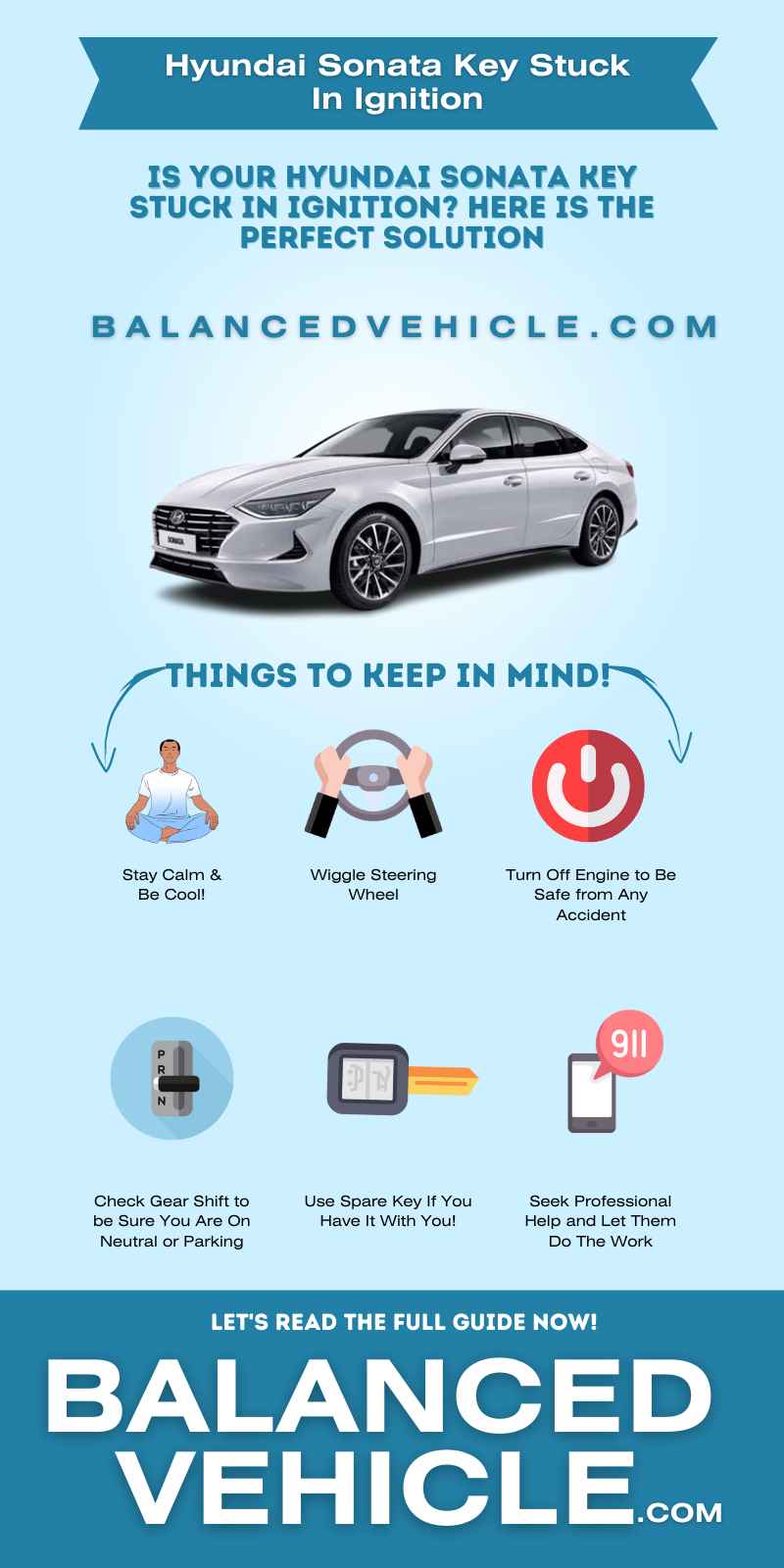 Hyundai Sonata Key Stuck In Ignition - Infographic