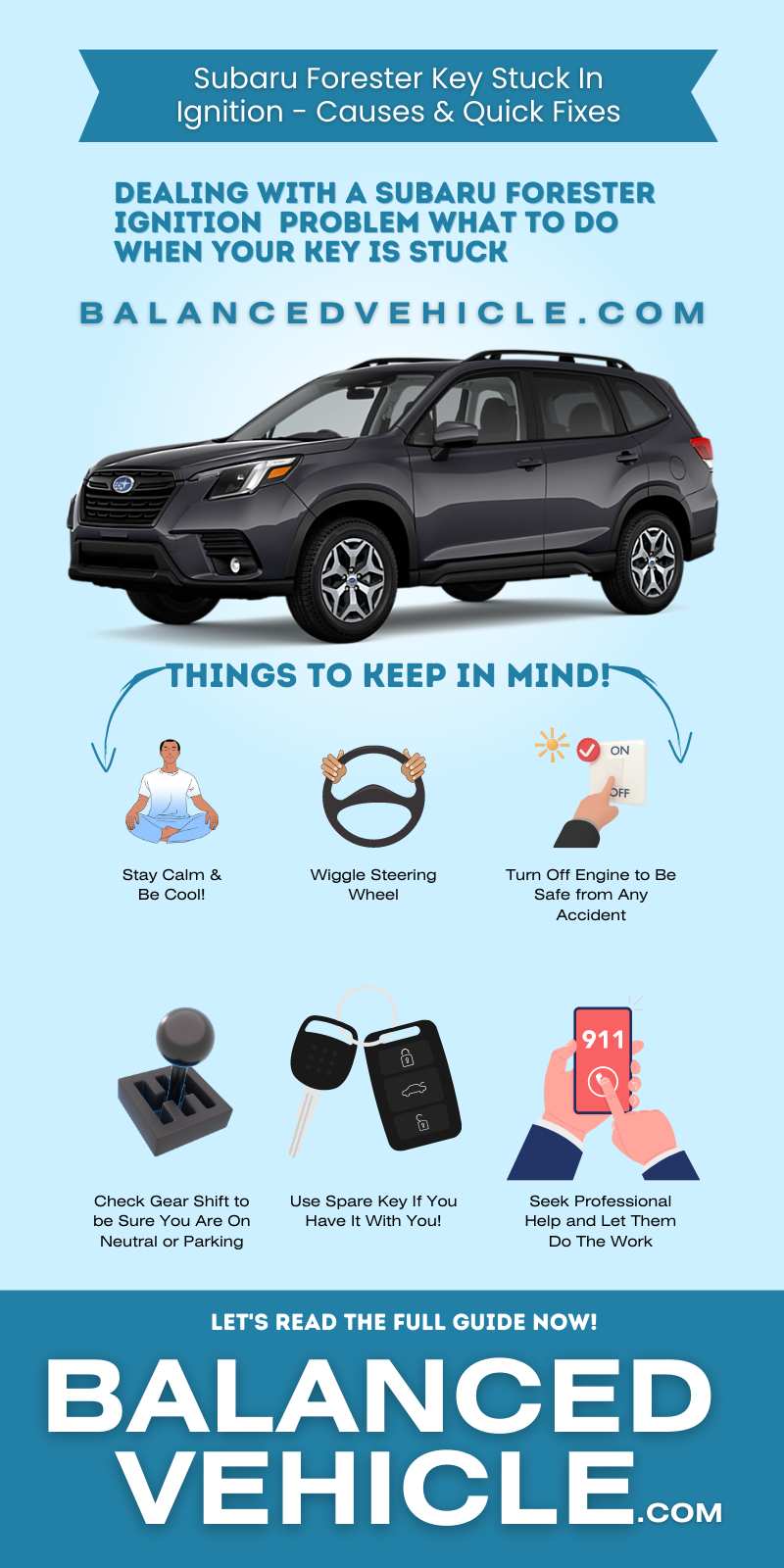 Subaru Forester Key Stuck In Ignition - infographic