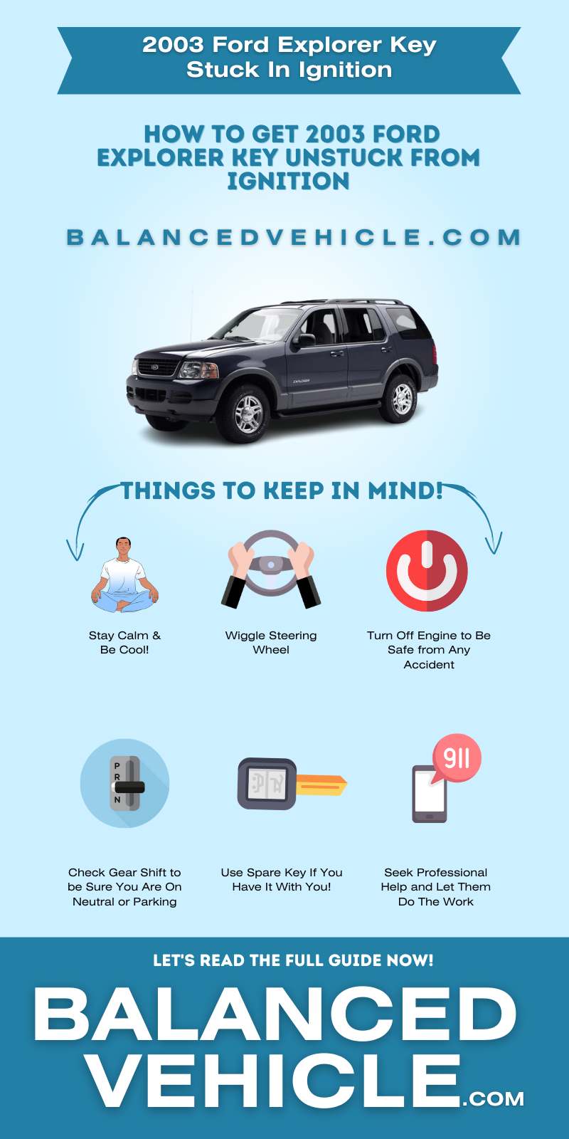 2003 Ford Explorer Key Stuck In Ignition - Infographic 