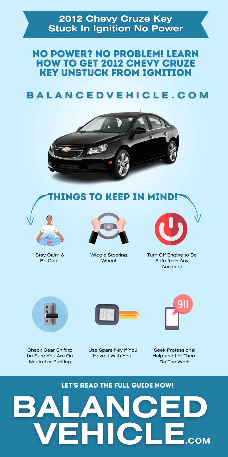 2012 Chevy Cruze Key Stuck In Ignition No Power - Infographic