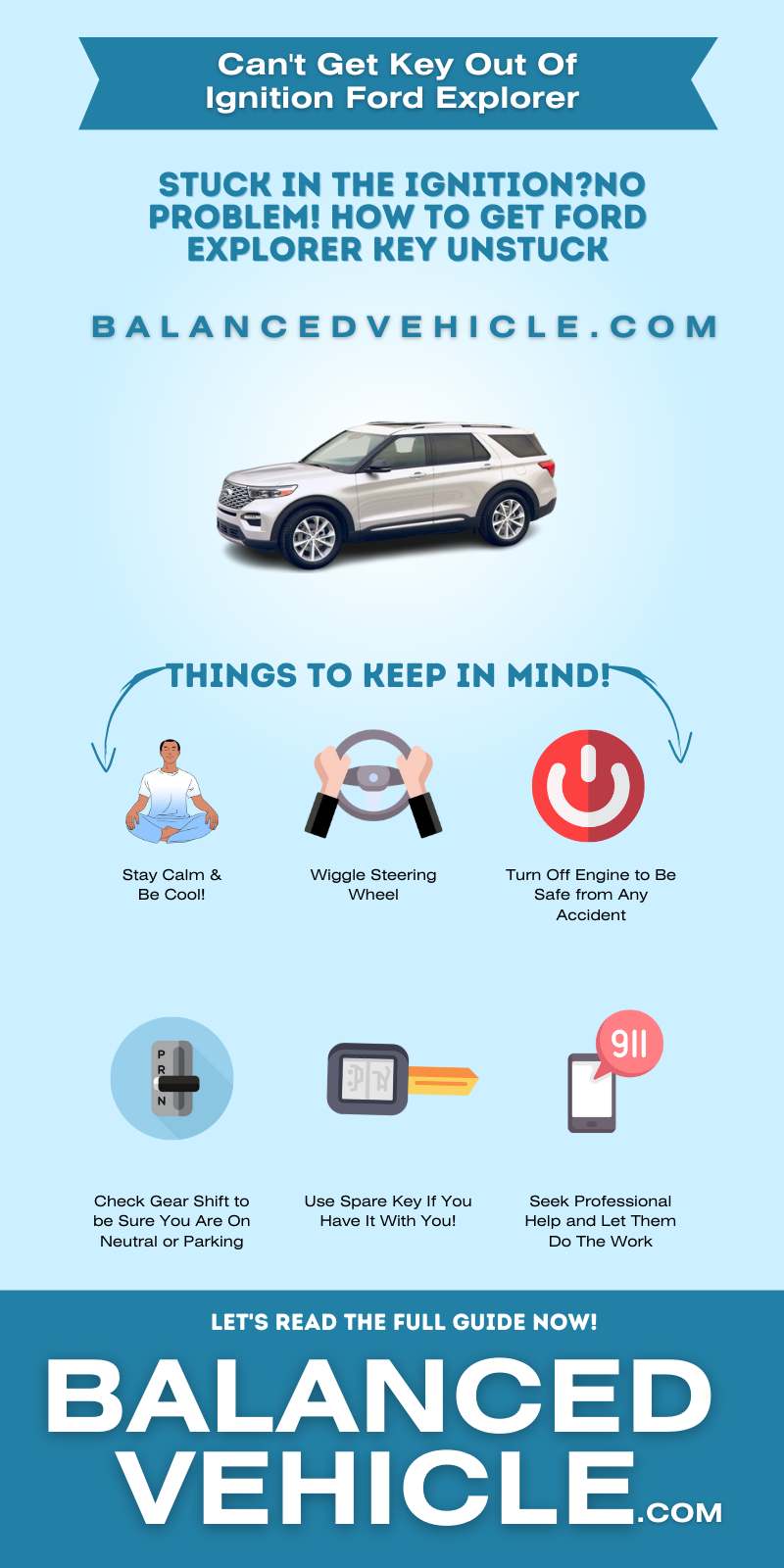 Can't Get Key Out Of Ignition Ford Explorer - Infographic 