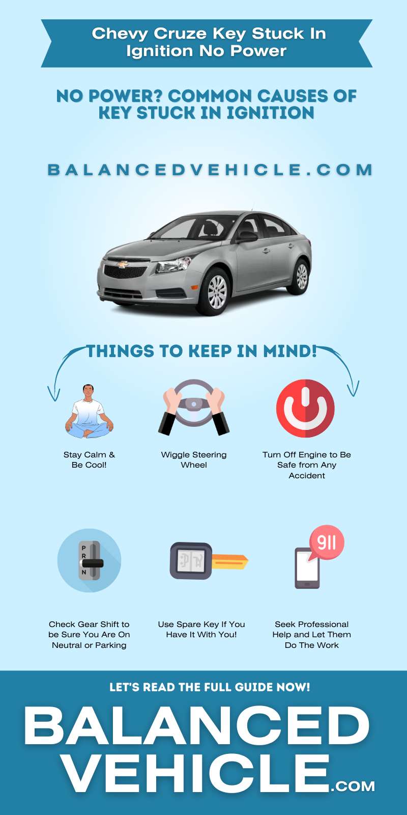 Chevy Cruze Key Stuck In Ignition No Power - Infographic