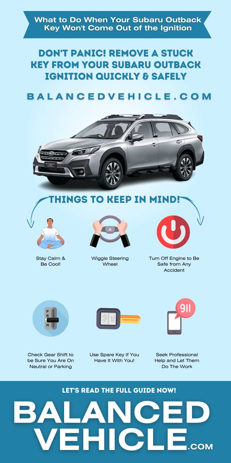 Troubleshooting Subaru Outback Key Stuck In Ignition How To Remove Infographic